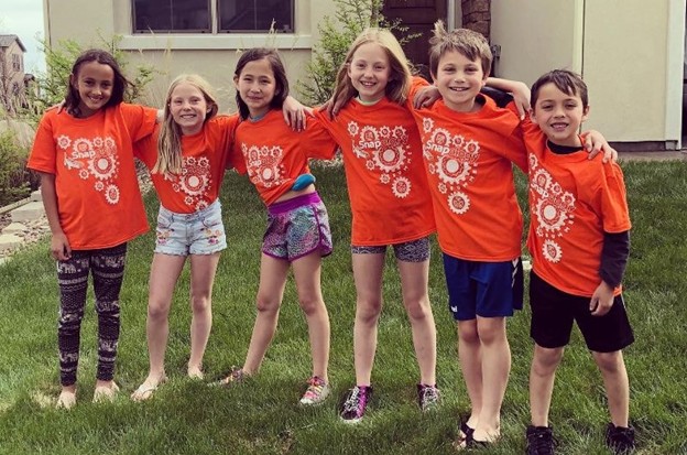 Kids at a snapology summer camp